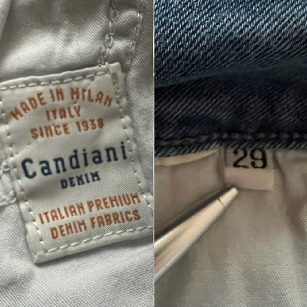 Closed Baker Slim Straight Jeans 29 Candiani Italian Denim Mid Wash Blue - Picture 13 of 16